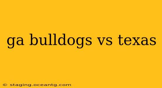 ga bulldogs vs texas