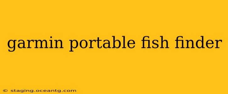 garmin portable fish finder