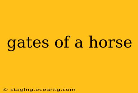 gates of a horse
