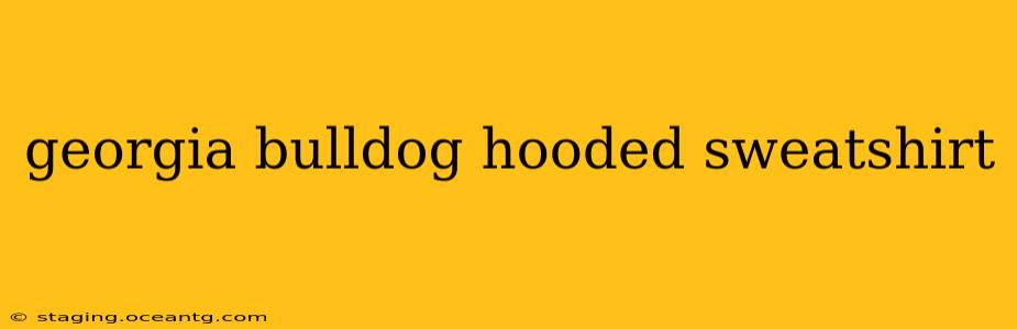 georgia bulldog hooded sweatshirt