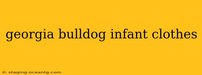 georgia bulldog infant clothes