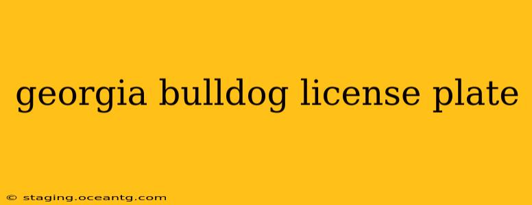 georgia bulldog license plate