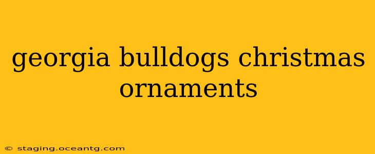 georgia bulldogs christmas ornaments