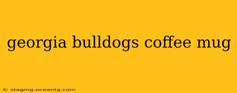georgia bulldogs coffee mug