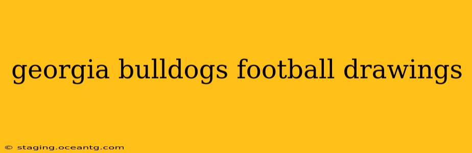 georgia bulldogs football drawings