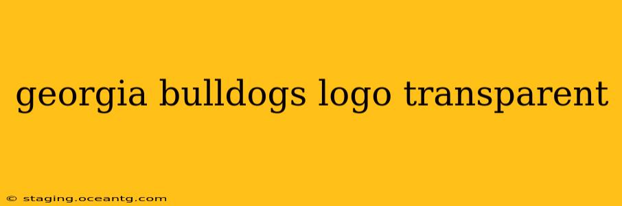 georgia bulldogs logo transparent