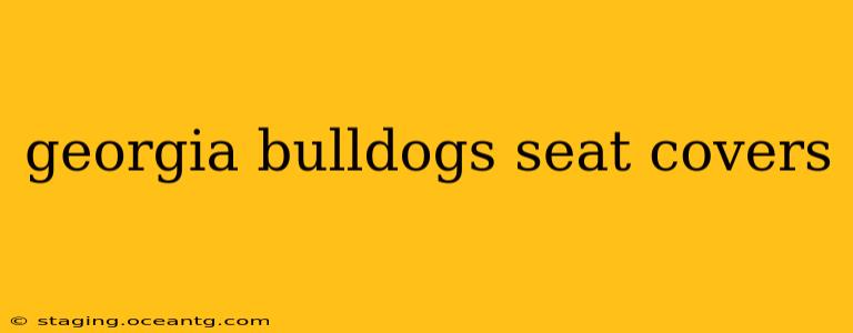 georgia bulldogs seat covers