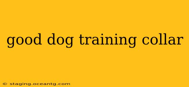 good dog training collar