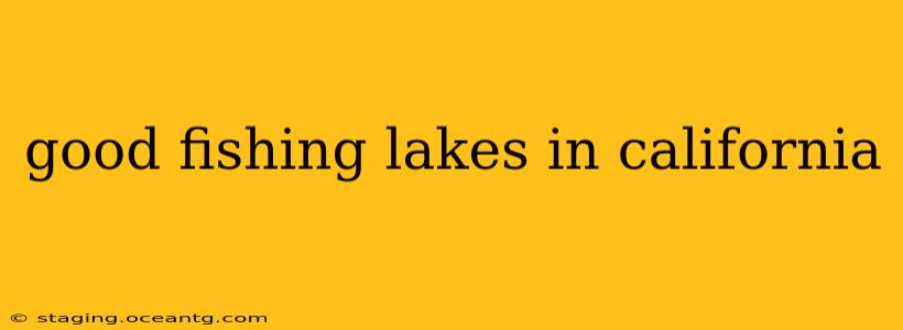good fishing lakes in california