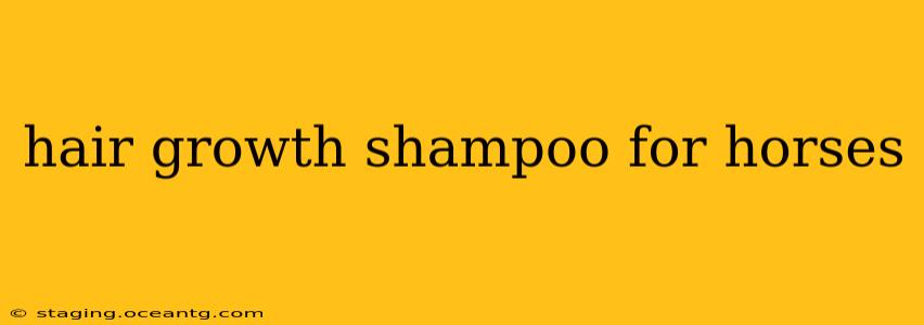 hair growth shampoo for horses