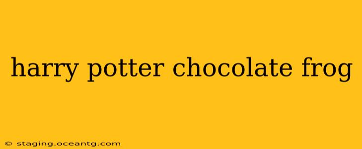 harry potter chocolate frog