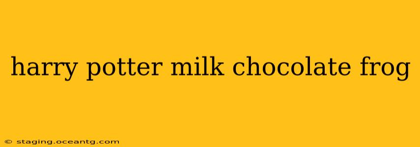 harry potter milk chocolate frog