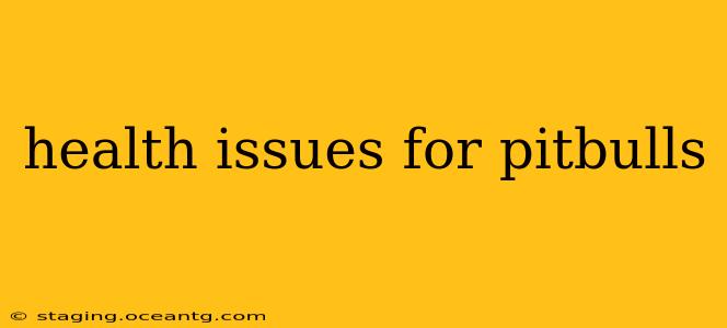 health issues for pitbulls