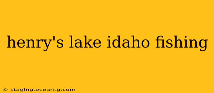 henry's lake idaho fishing