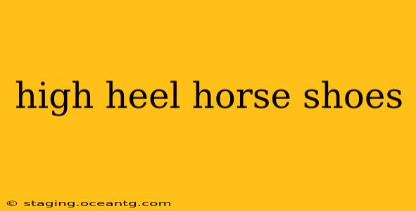 high heel horse shoes