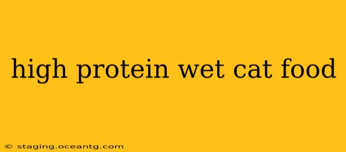 high protein wet cat food