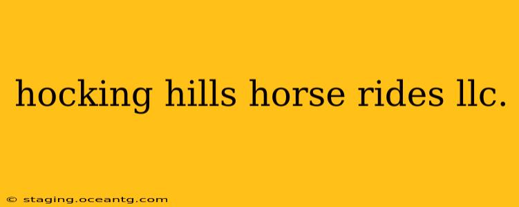 hocking hills horse rides llc.