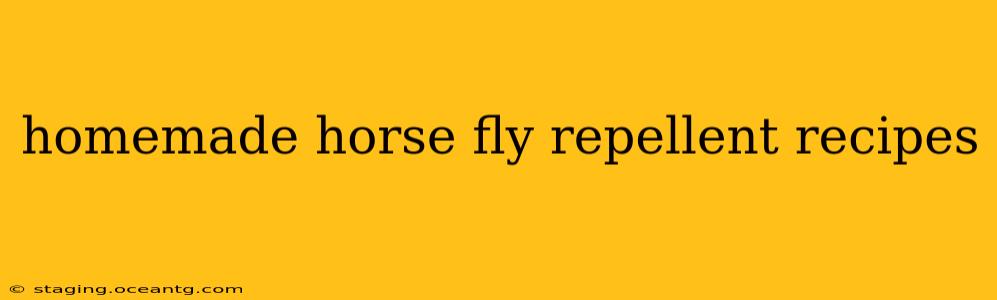 homemade horse fly repellent recipes