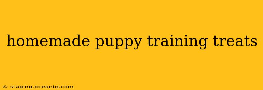 homemade puppy training treats