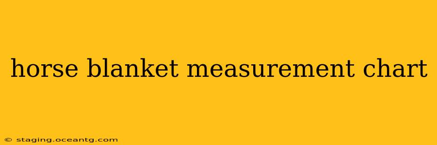 horse blanket measurement chart