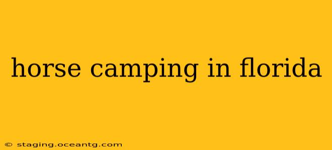 horse camping in florida