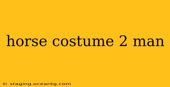 horse costume 2 man