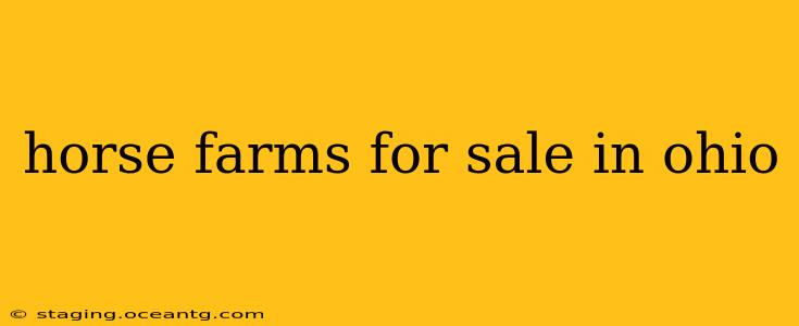 horse farms for sale in ohio