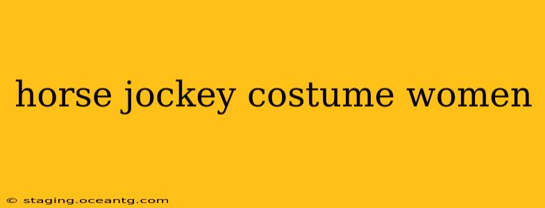 horse jockey costume women