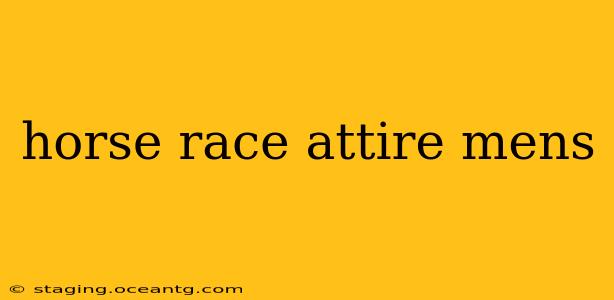horse race attire mens
