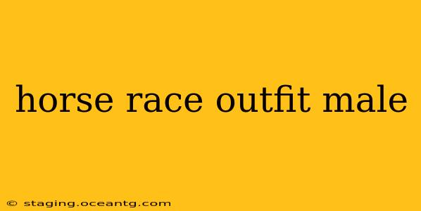horse race outfit male