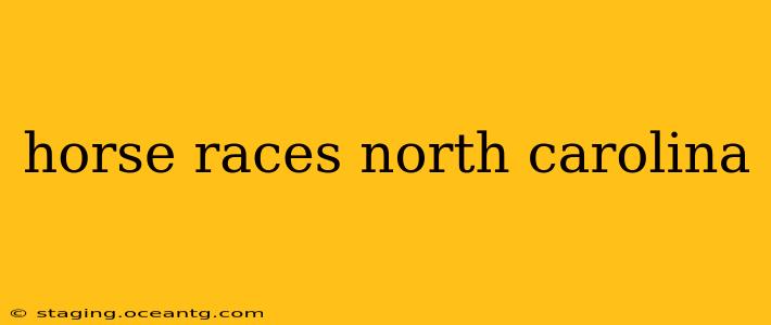 horse races north carolina
