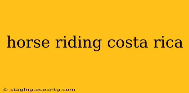 horse riding costa rica