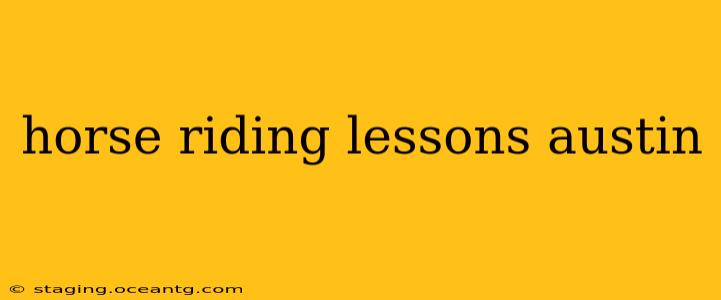horse riding lessons austin