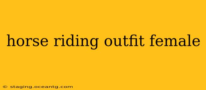 horse riding outfit female