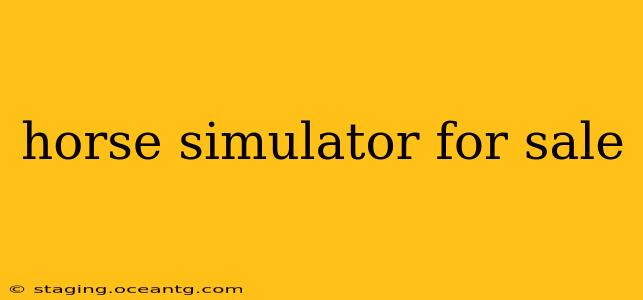 horse simulator for sale