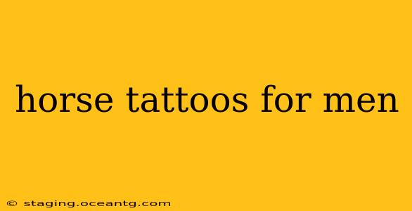 horse tattoos for men