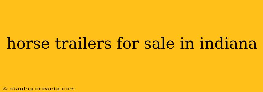 horse trailers for sale in indiana