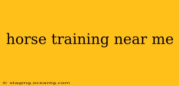 horse training near me