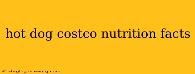 hot dog costco nutrition facts