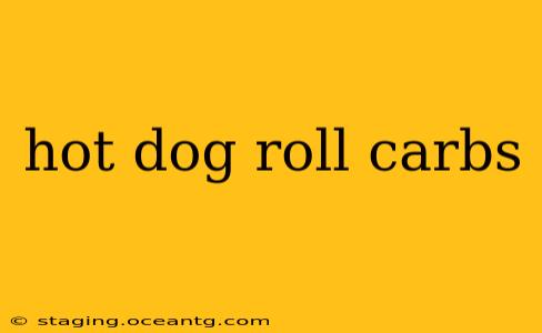 hot dog roll carbs