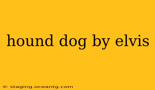 hound dog by elvis