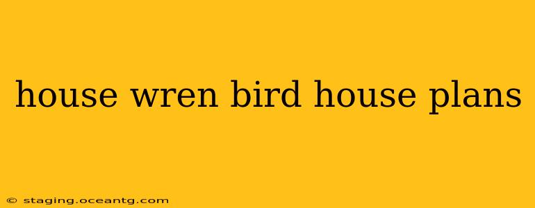 house wren bird house plans