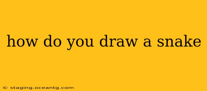 how do you draw a snake