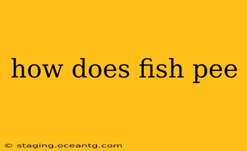 how does fish pee