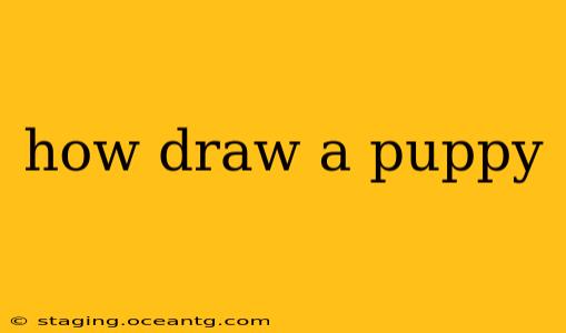 how draw a puppy