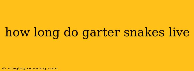 how long do garter snakes live