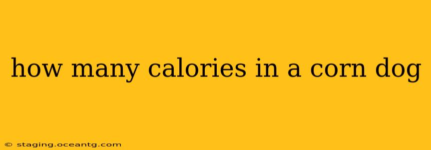 how many calories in a corn dog