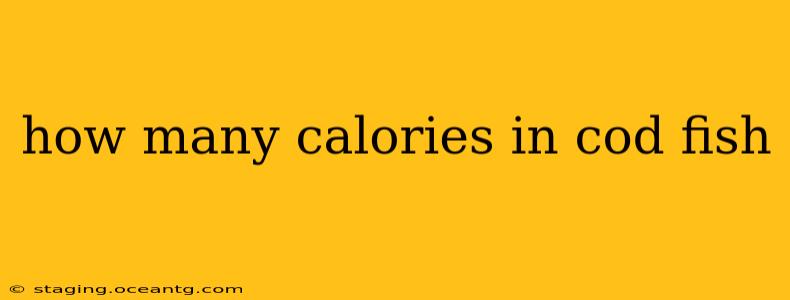 how many calories in cod fish