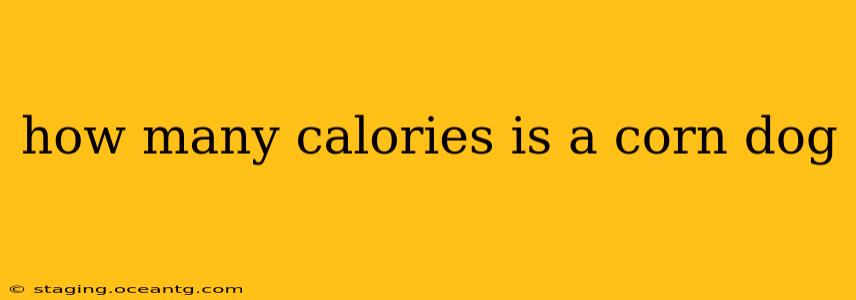 how many calories is a corn dog