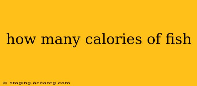 how many calories of fish